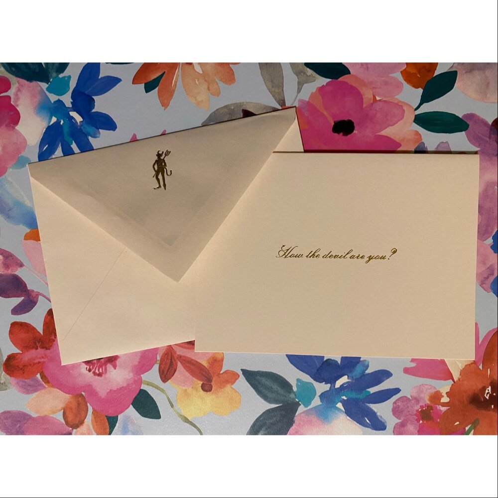 Kate Spade Notecards - Devil
